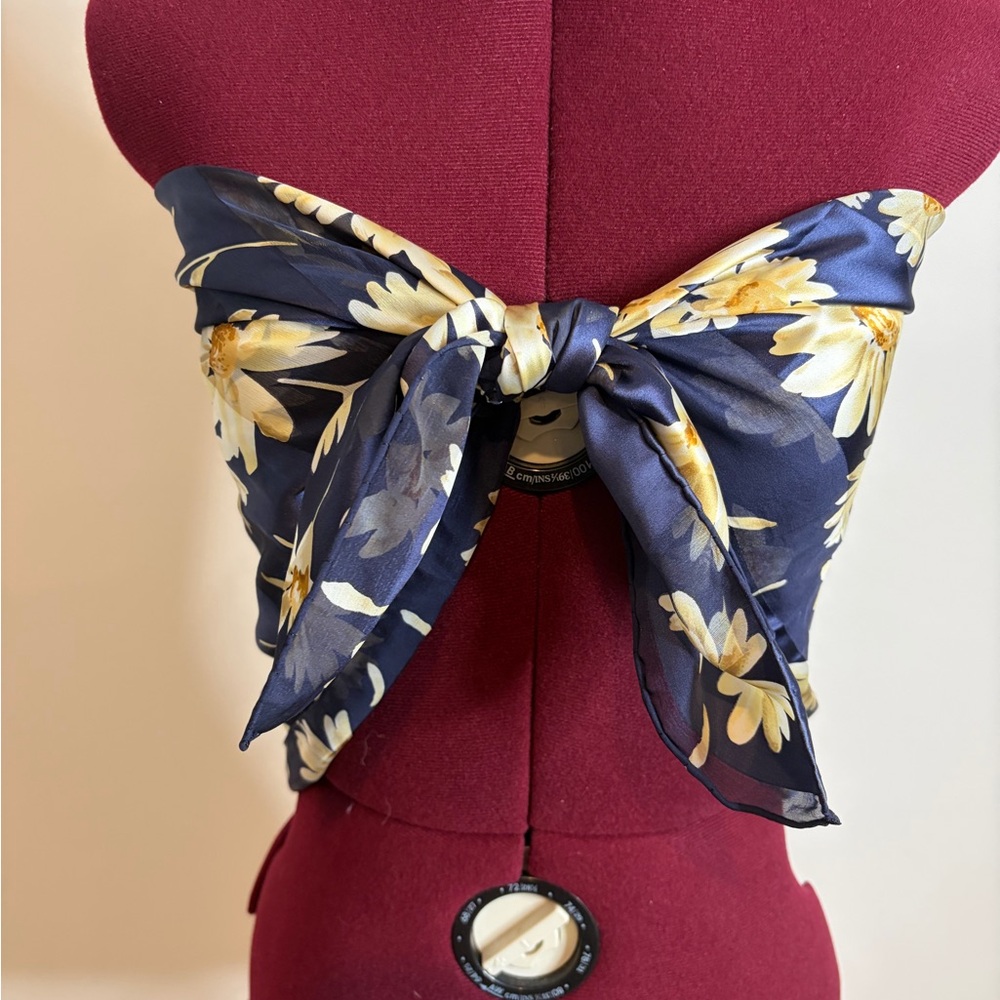 Silk Floral scarf - Women Accessories
